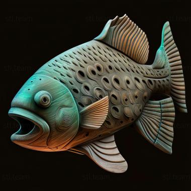 3D model Southern afiosemion fish (STL)