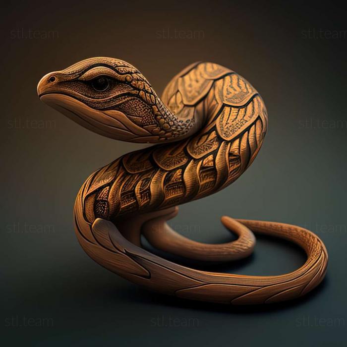 3D model Sibynophis subpunctatus (STL)