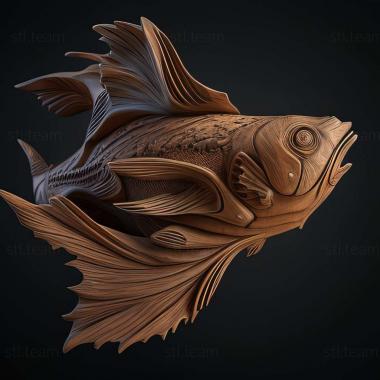 3D модель Etmopterus caudistigmus (STL)