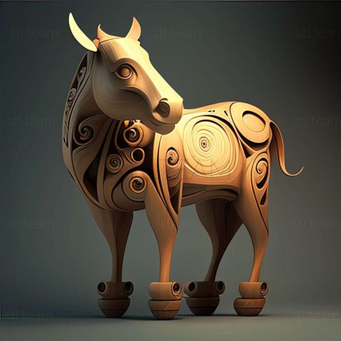 3D model Pocho famous animal (STL)