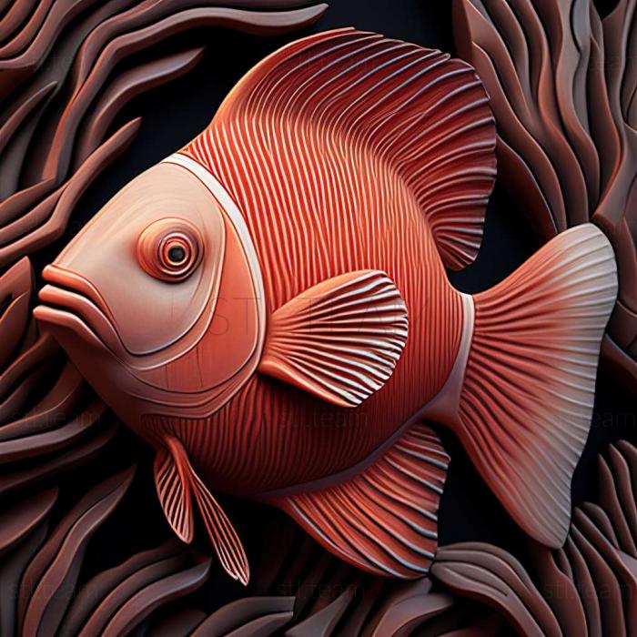3D модель Рыба Амфиприон Френатус (STL)