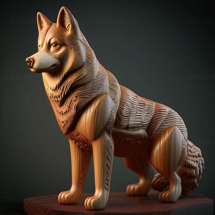 3D model Sakhalin Husky dog (STL)