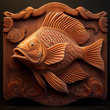 3D model Shell agassiz fish (STL)