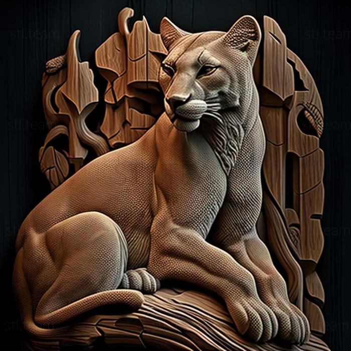 3D модель Puma concolor cabrerae (STL)