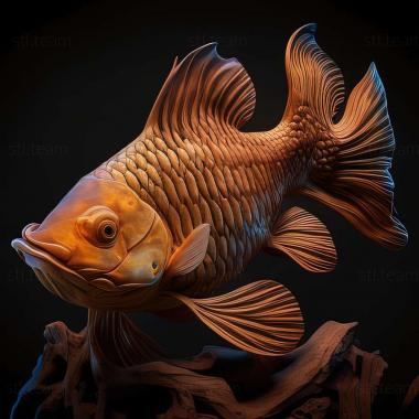 3D model Amazonian mollinesia fish (STL)