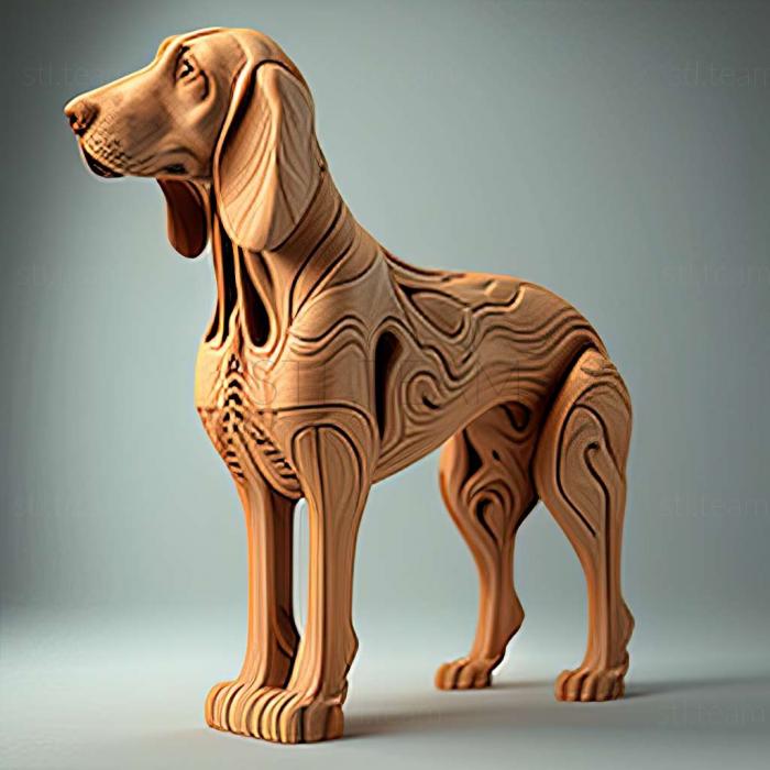 3D model The Swiss Hound dog (STL)