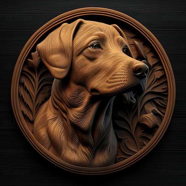 3D model Briar dog breed dog (STL)