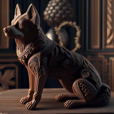 3D model Czechoslovak Wolf dog (STL)