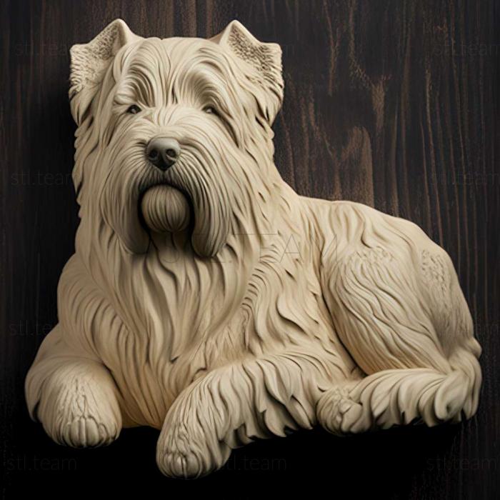 3D модель Арденнский бувье собака (STL)