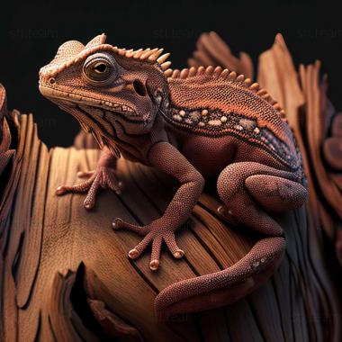 3D модель Hemidactylus garnotii (STL)