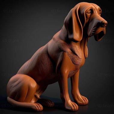 3D model Bavarian Mountain Hound dog (STL)