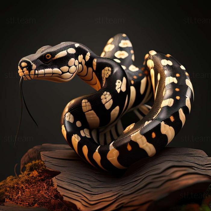 3D model Lampropeltis nigra (STL)