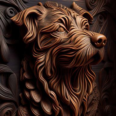 3D model Wood Raccoon Hound dog (STL)