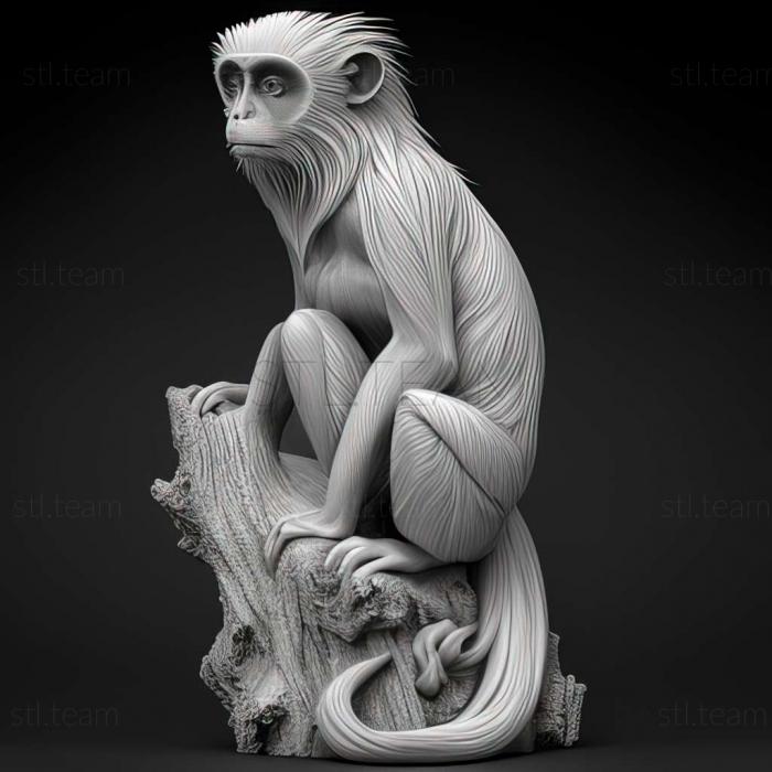 3D model Piliocolobus semlikiensis (STL)