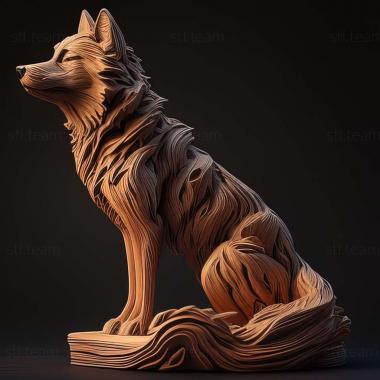 3D model Czechoslovak Wolf dog (STL)