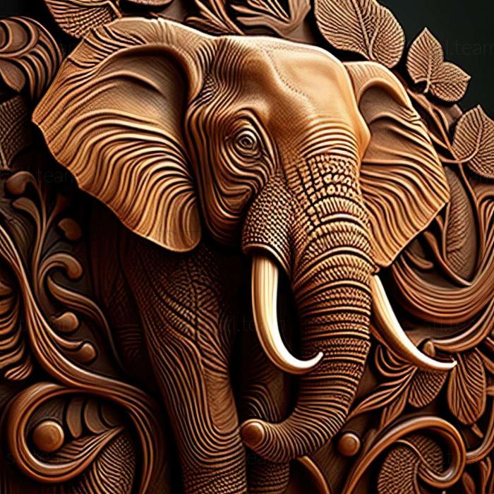 Знаменитое животное слон Габи