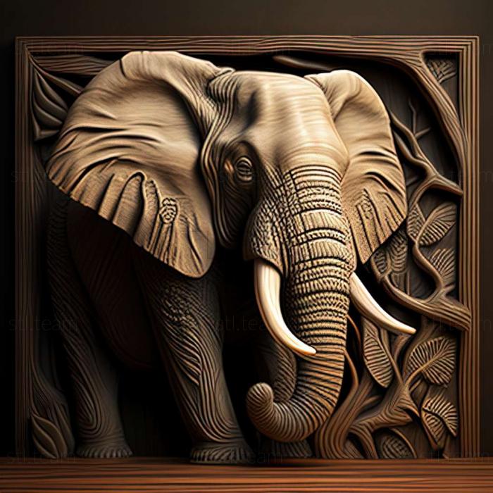 3D модель Loxodonta adaurora (STL)