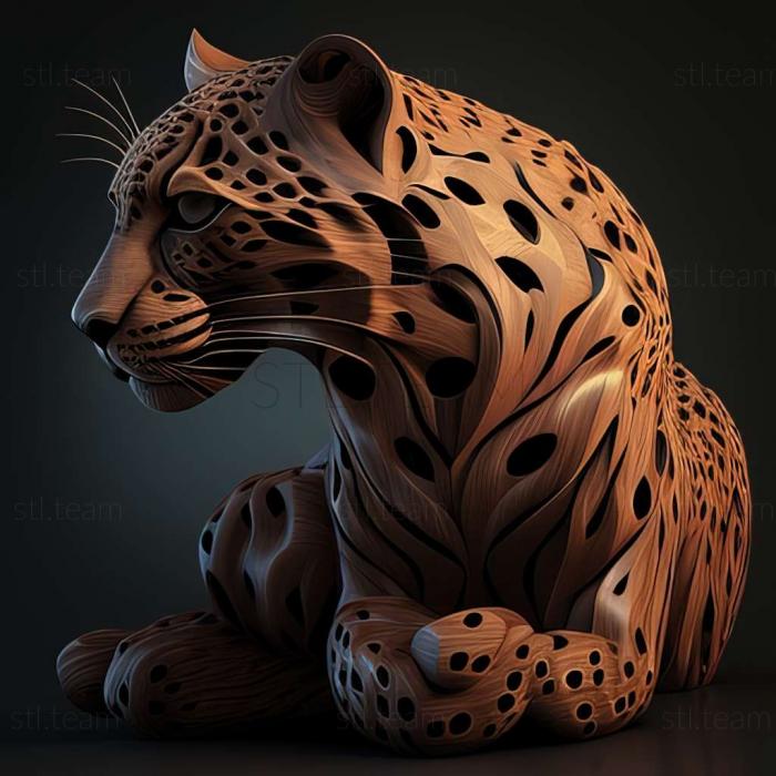 3D модель Гімантуровий леопард (STL)