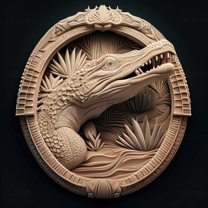 3D model Saturn alligator famous animal (STL)