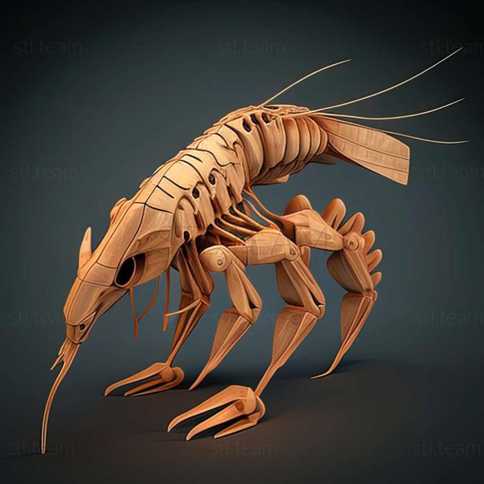 3D модель Cherax quadricarinatus (STL)