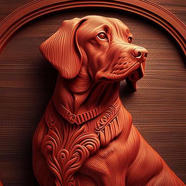 3D model Red Dog famous animal (STL)