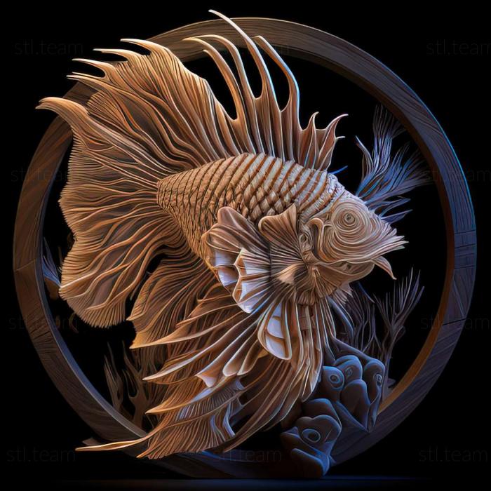 3D модель Індійська риба-крилатка (STL)