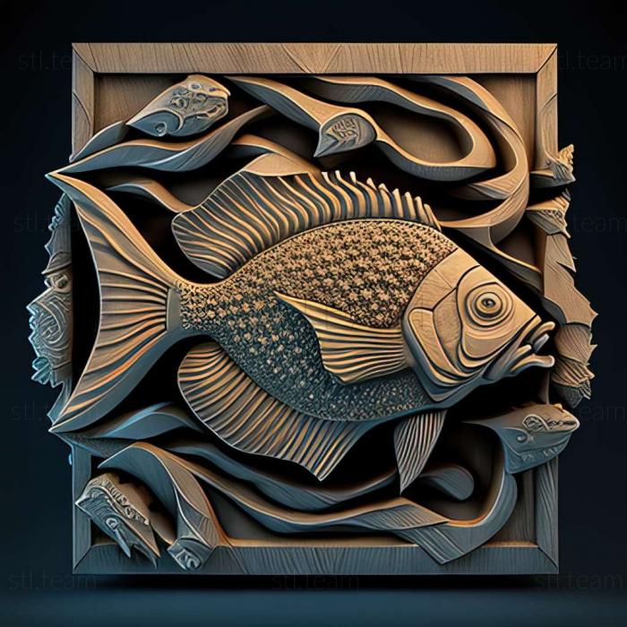 3D model Diamond munchaus fish (STL)