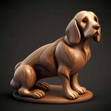 3D model Anglo French Small Hound dog (STL)