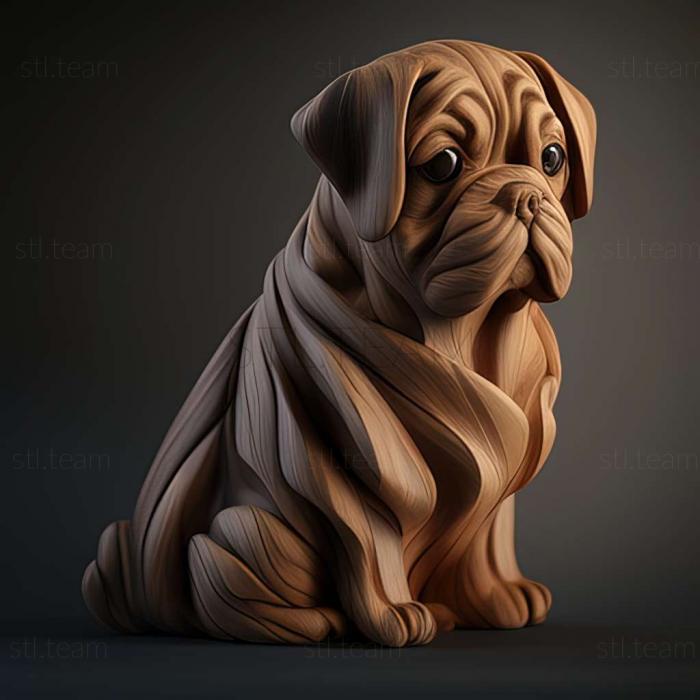 3D модель Муді собака породи собак (STL)