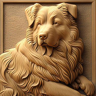 3D model South Russian Shepherd dog (STL)