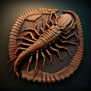 3D model Scolopendra subspinipes (STL)