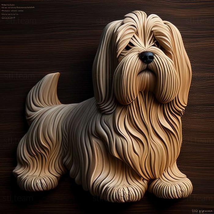 3D model Tibetan Terrier dog (STL)