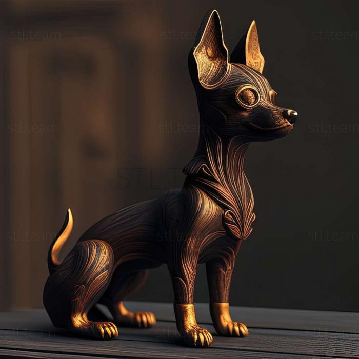 3D модель Собака породи англійський той терєр (STL)
