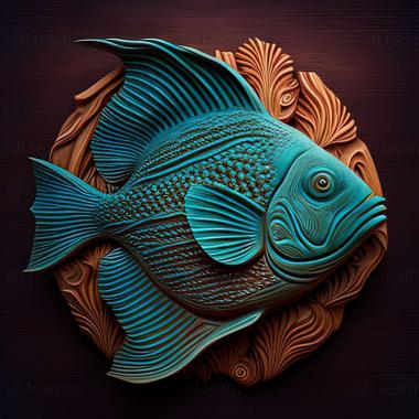 3D модель Acanthurus dussumieri (STL)