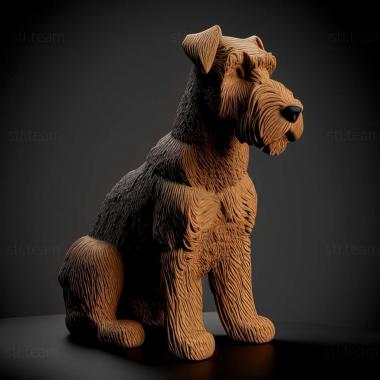 3D модель Эрдельтерьер собака (STL)