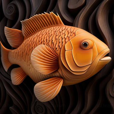 3D model Amphiprion bicinctus fish (STL)