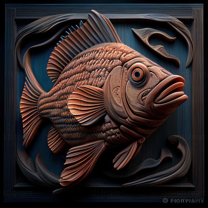 3D model Schaper s epiplatis fish (STL)