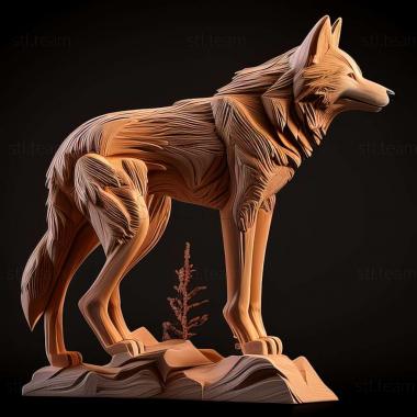 3D модель Canis lupus chanco (STL)