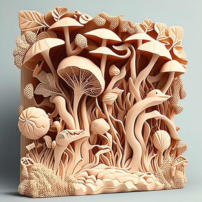 3D модель Горирезина грибовидная (STL)