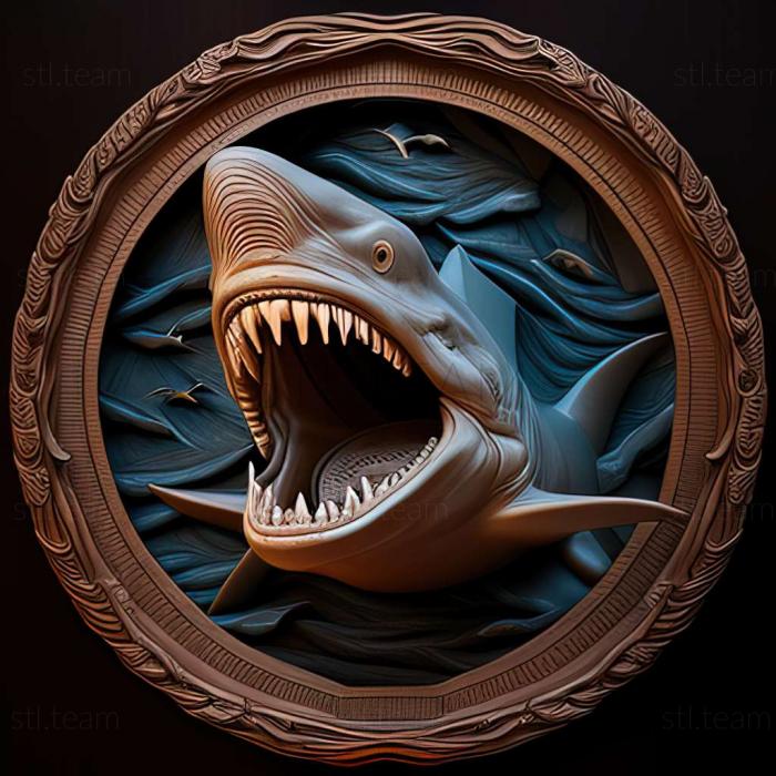 3D модель Велика біла акула фільм Щелепи (STL)