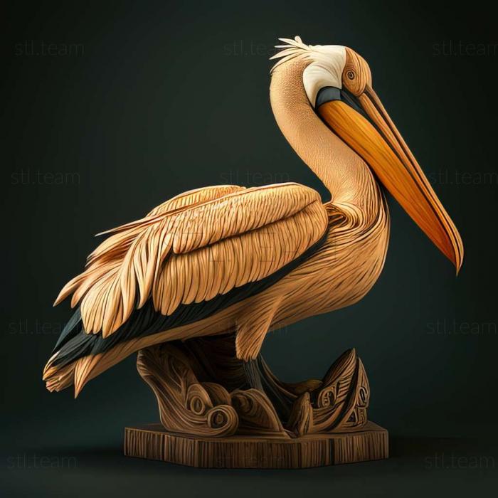 3D модель Знаменита тварина Пелікан Петрос (STL)