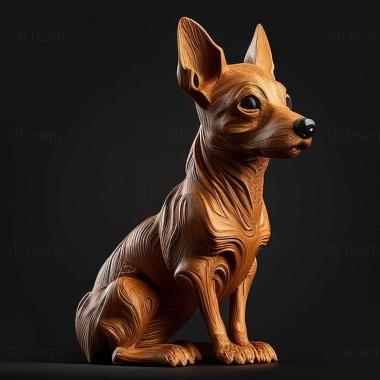 3D model Brazilian Terrier dog (STL)