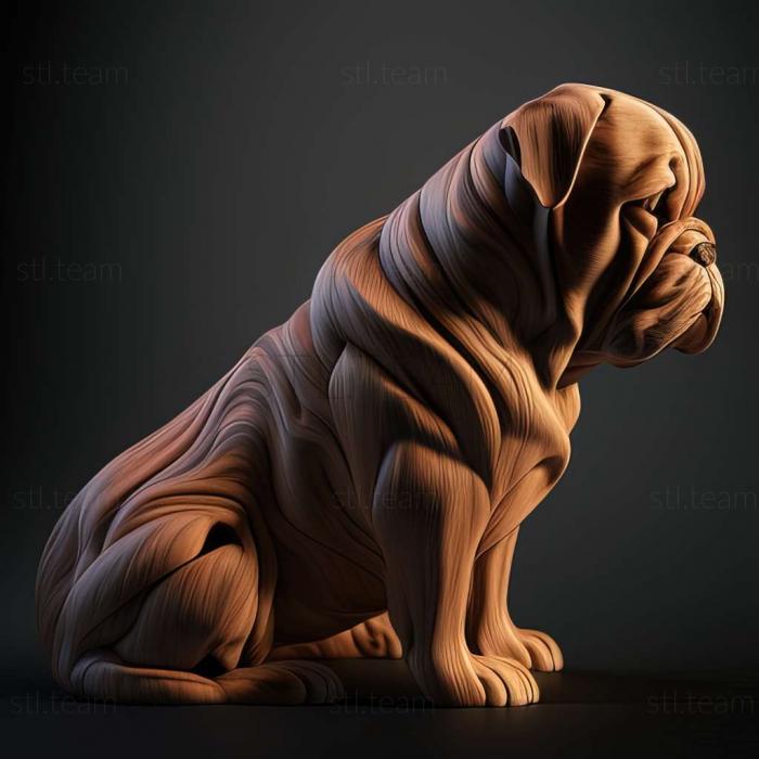 3D модель Муді собака породи собак (STL)