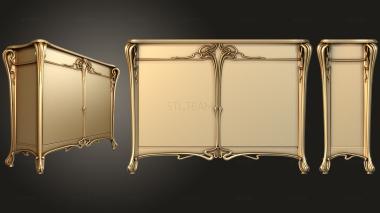 3D model Art Nouveau chest of drawers (STL)