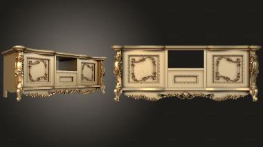 3D model Chest of drawers with decors (STL)
