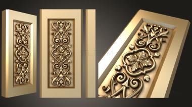 3D model Vertical panel with decor (STL)