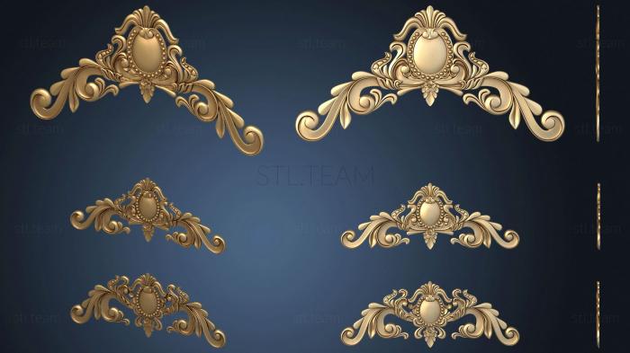 3D model Sets of decors with cartouche (STL)