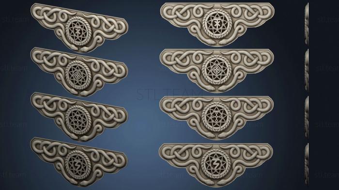 3D model Cover plate with snakes (STL)