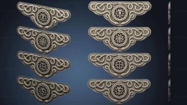 3D model Cover plate with snakes (STL)