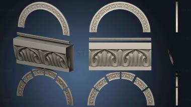 3D модель Карниз и арка Храм Пискаревский Иконостас (STL)